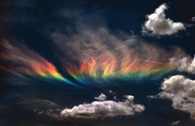 Fire rainbow in Idaho, USA