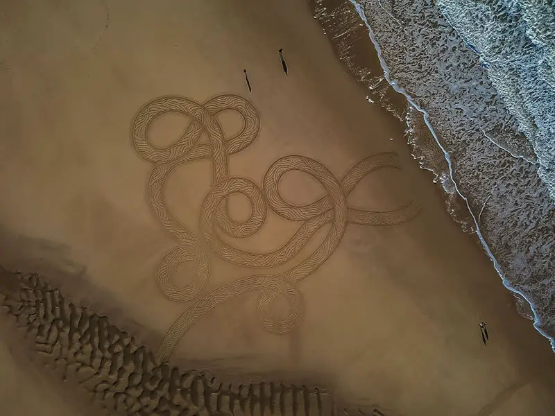 Giant Sand Drawings by Jben