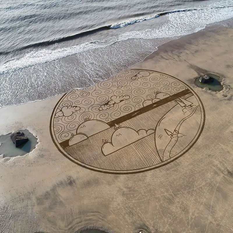 Giant Sand Drawings by Jben