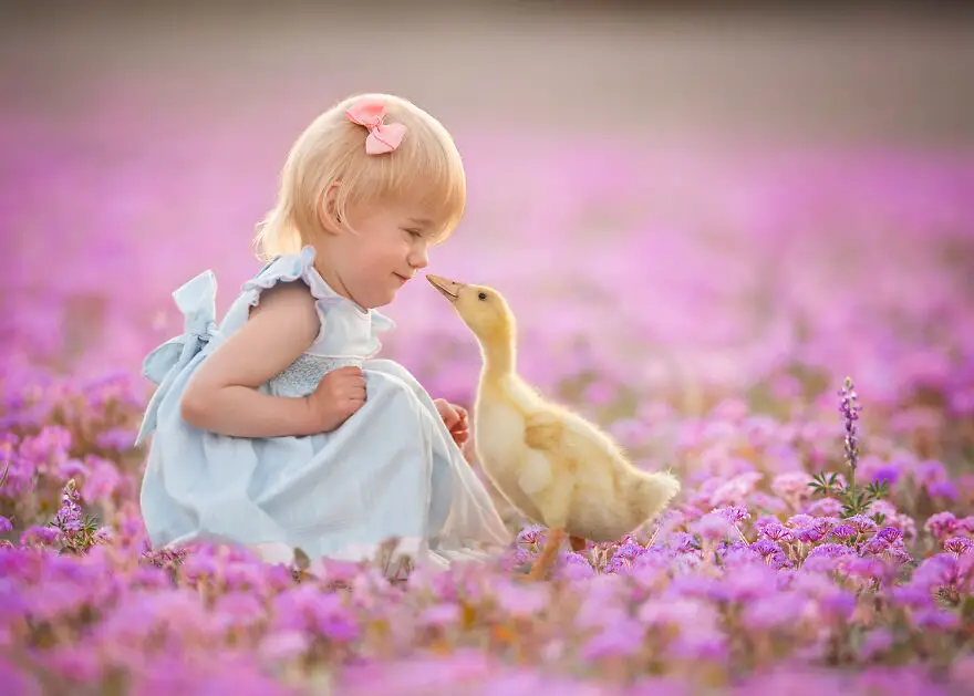 Lisa Holloway Kids Photography With Farm Animals