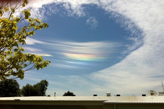 Cloud hole appeared in the town of Trafalgar