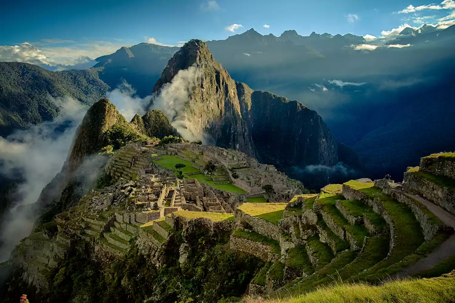 Majestic mountain landscape, Machu Picchu, Peru