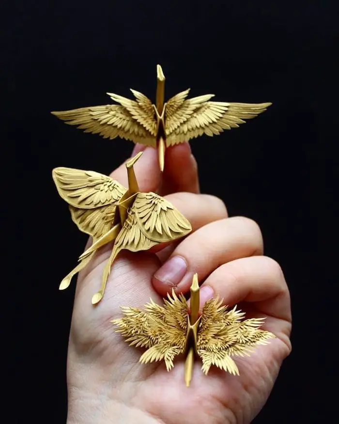 Origami Paper Cranes By Cristian Marianciuc