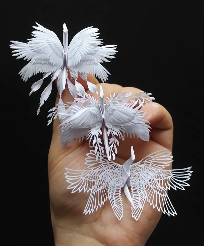 Origami Paper Cranes By Cristian Marianciuc