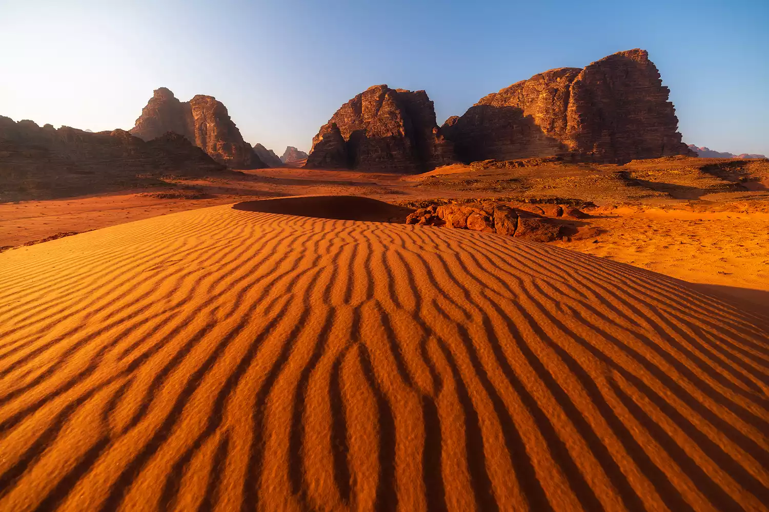 Red Sand of Wadi Rum desert, Jordan