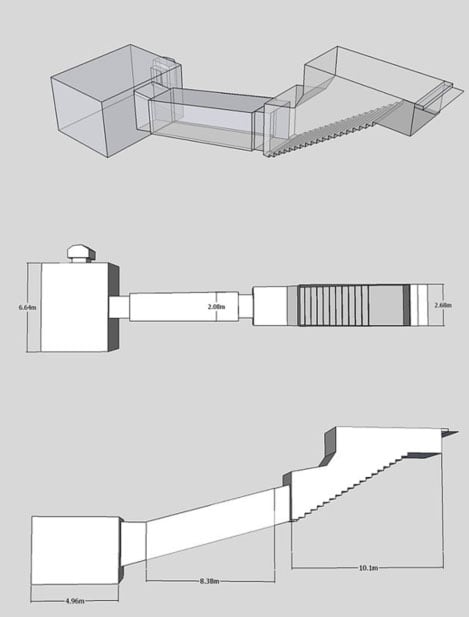 Layout of Tomb KV55. 