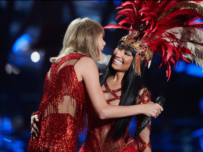 taylor swift nicki minaj vmas troll