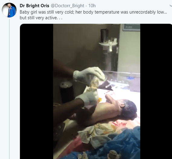 Nigerian doctor recounts how police officers rescued a baby girl dumped inside a dustbin (Photos, Videos)