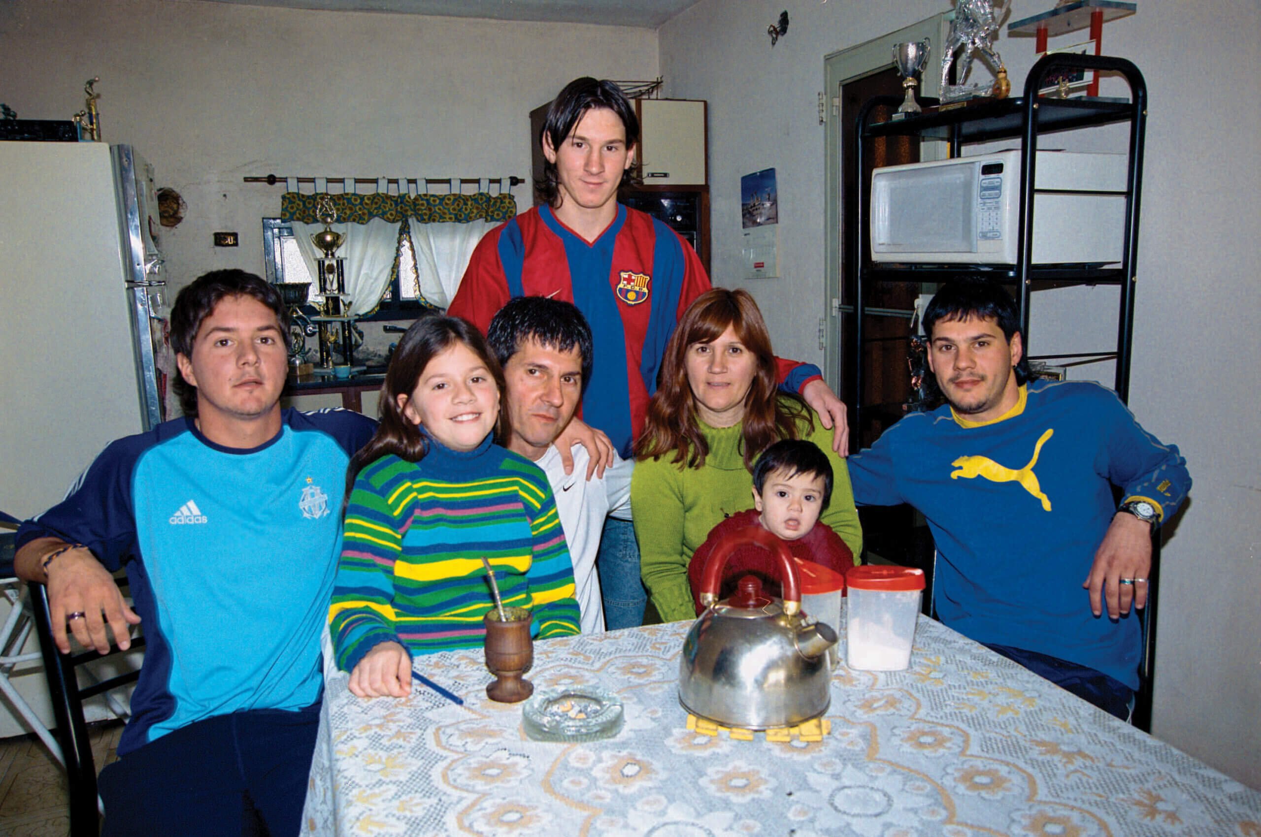 Messi with his family in Rosario, Argentina in October, 2003 (Photo: Getty Images)