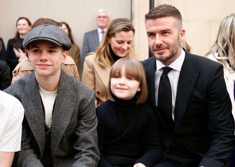 The person with the most beautiful smile of the Beckham family, just 1 moment with Messi is enough " causing fever"  - 5