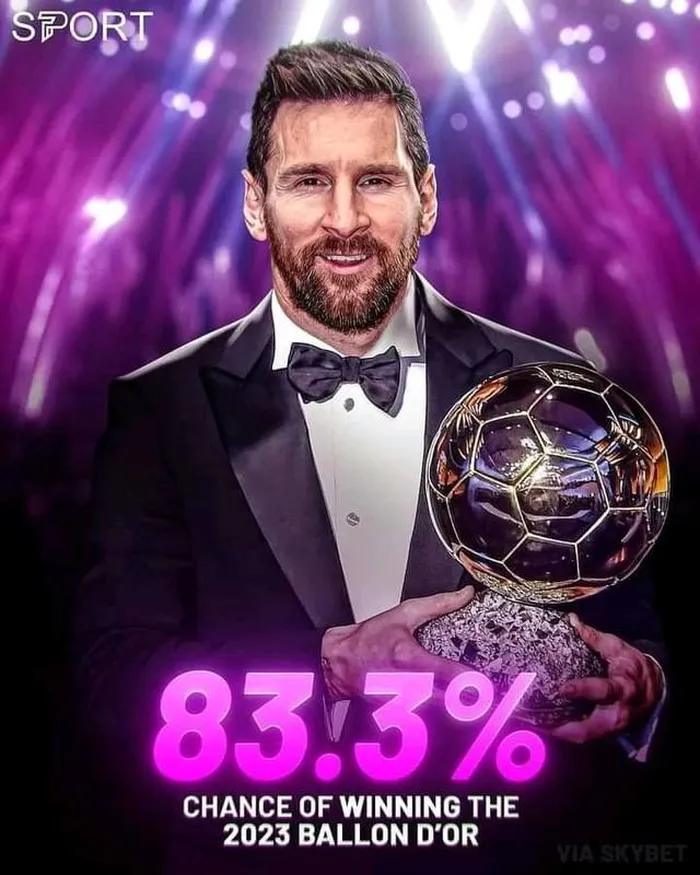 Some sources said Messi's chances of winning the Ballon d'Or this year have reached 83.3%