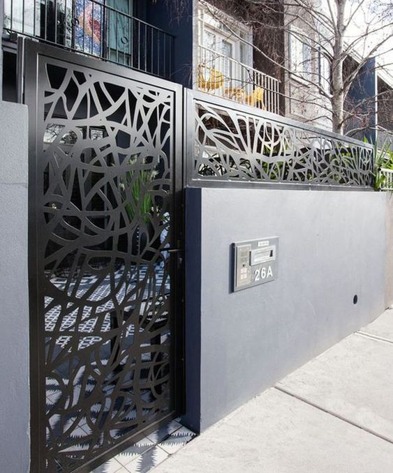 30 Modern Style Front Gate Ideas for Your Home